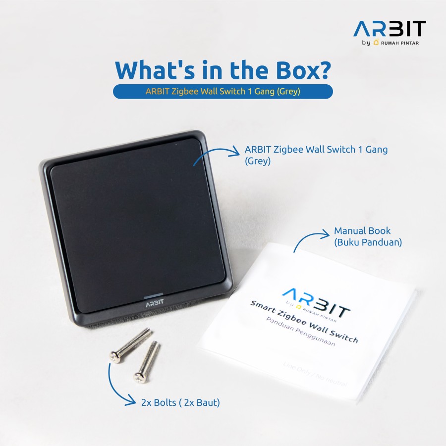 ARBIT Zigbee Wall Switch - Grey - Image 14