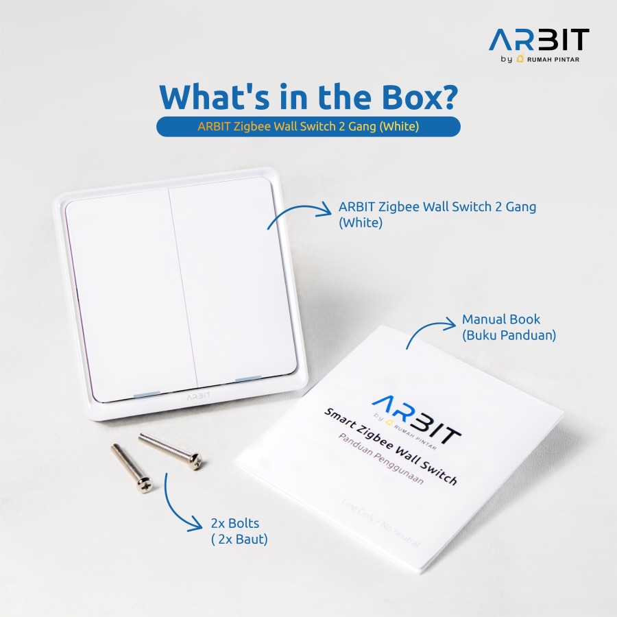 ARBIT Zigbee Wall Switch - White - Image 11