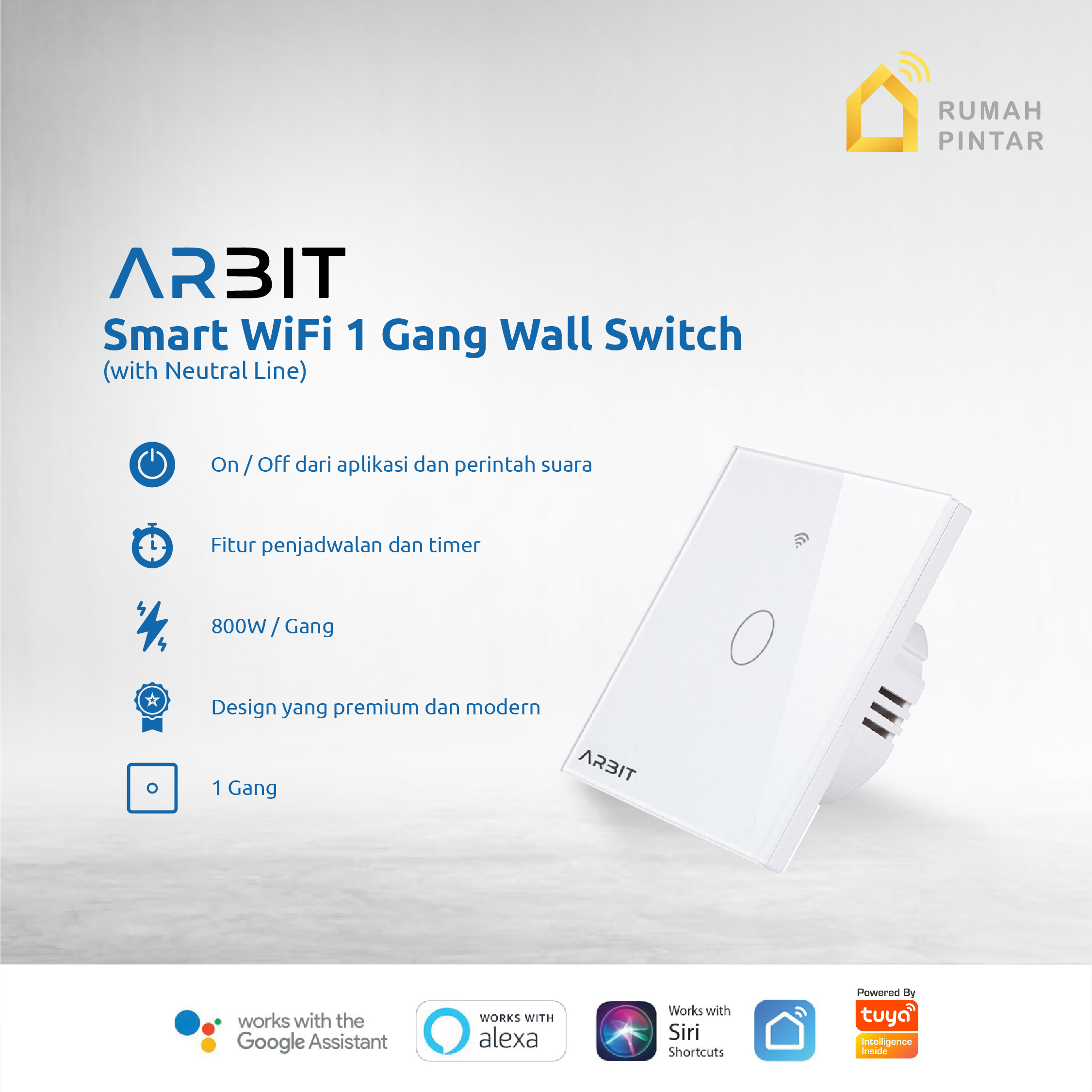 ARBIT WiFi Wall Switch - Image 2
