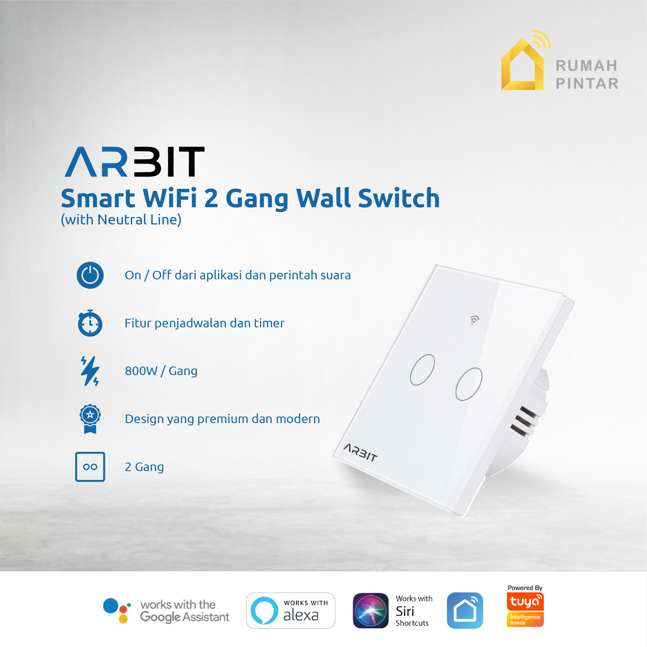 ARBIT WiFi Wall Switch - Image 3