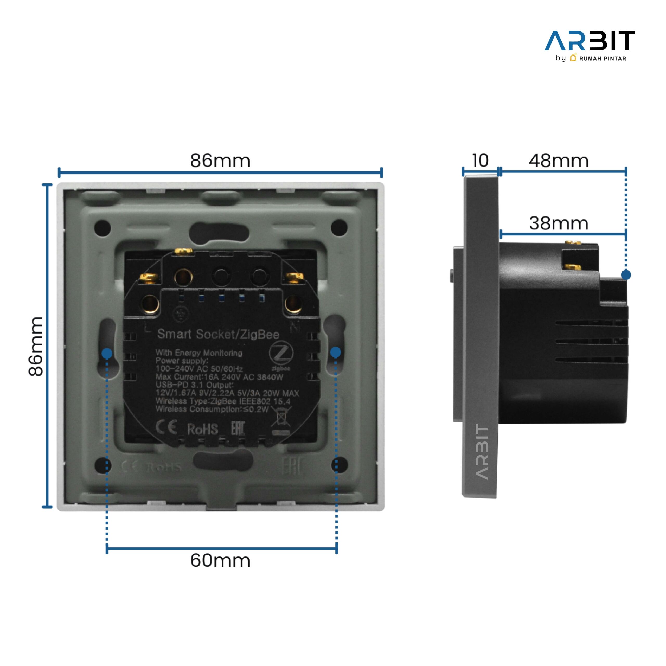 ARBIT Zigbee Wall Socket - Image 10