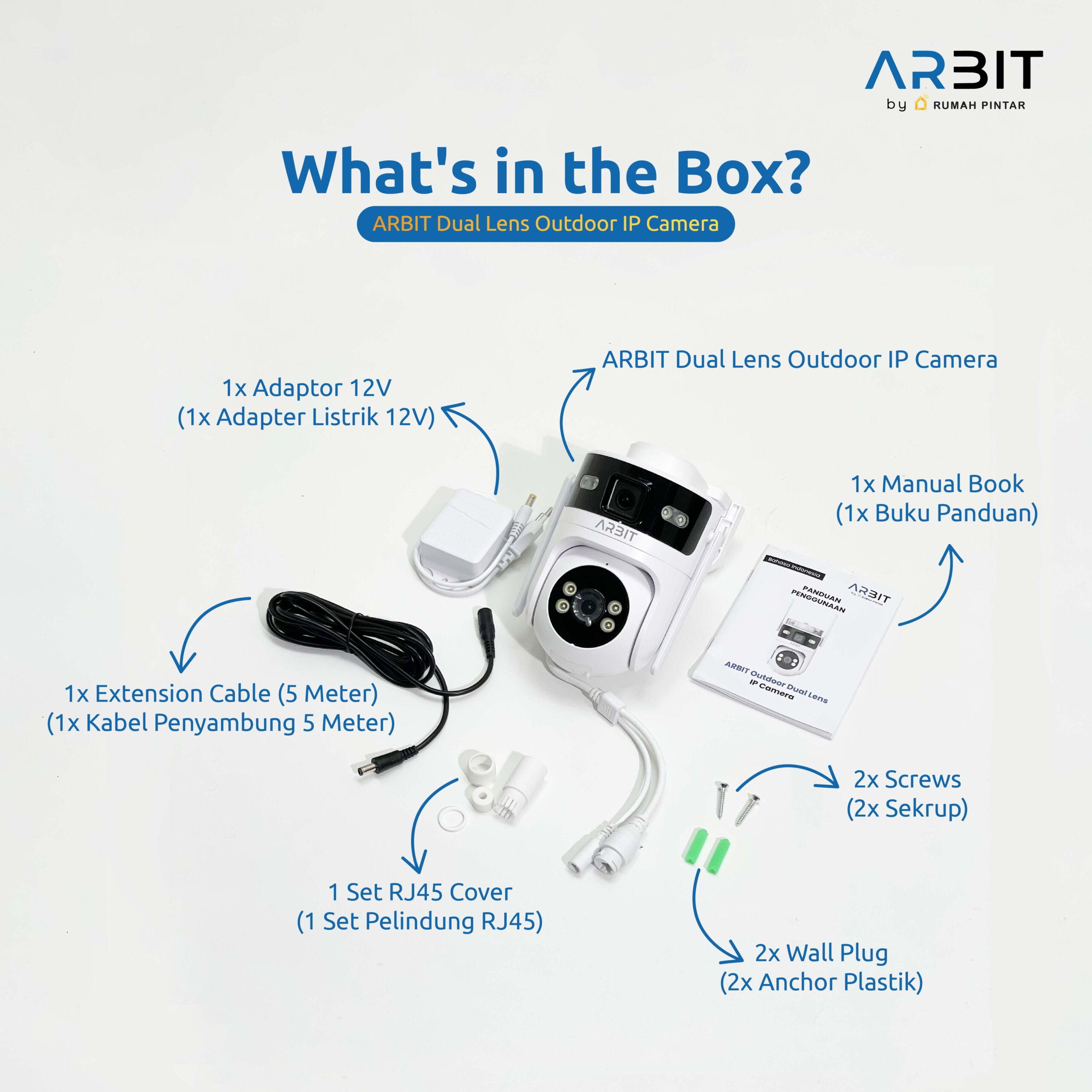 ARBIT WiFi Outdoor Dual Lens IP Camera - Image 9