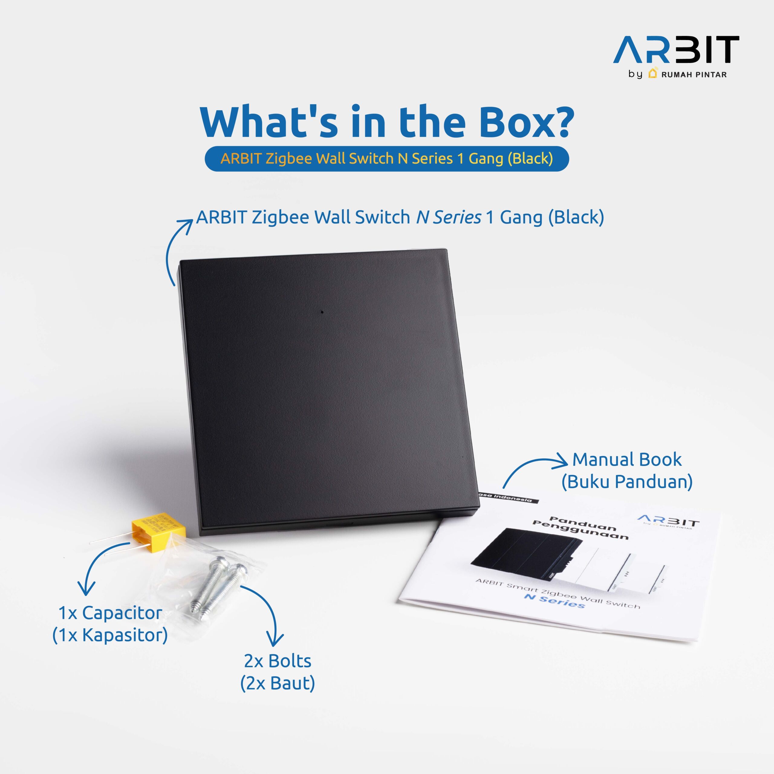 ARBIT Zigbee Wall Switch N Series - Black - Image 11