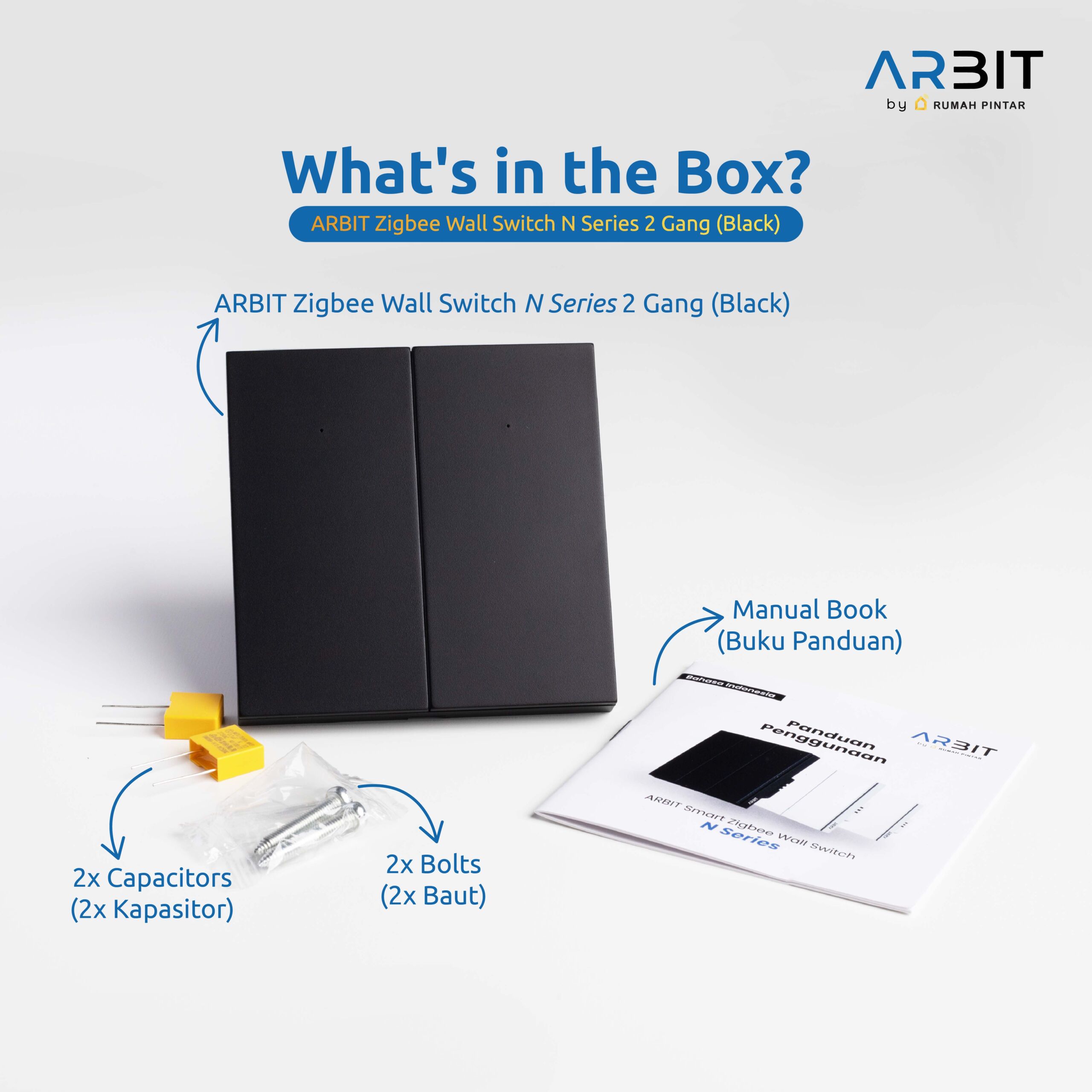 ARBIT Zigbee Wall Switch N Series - Black - Image 12