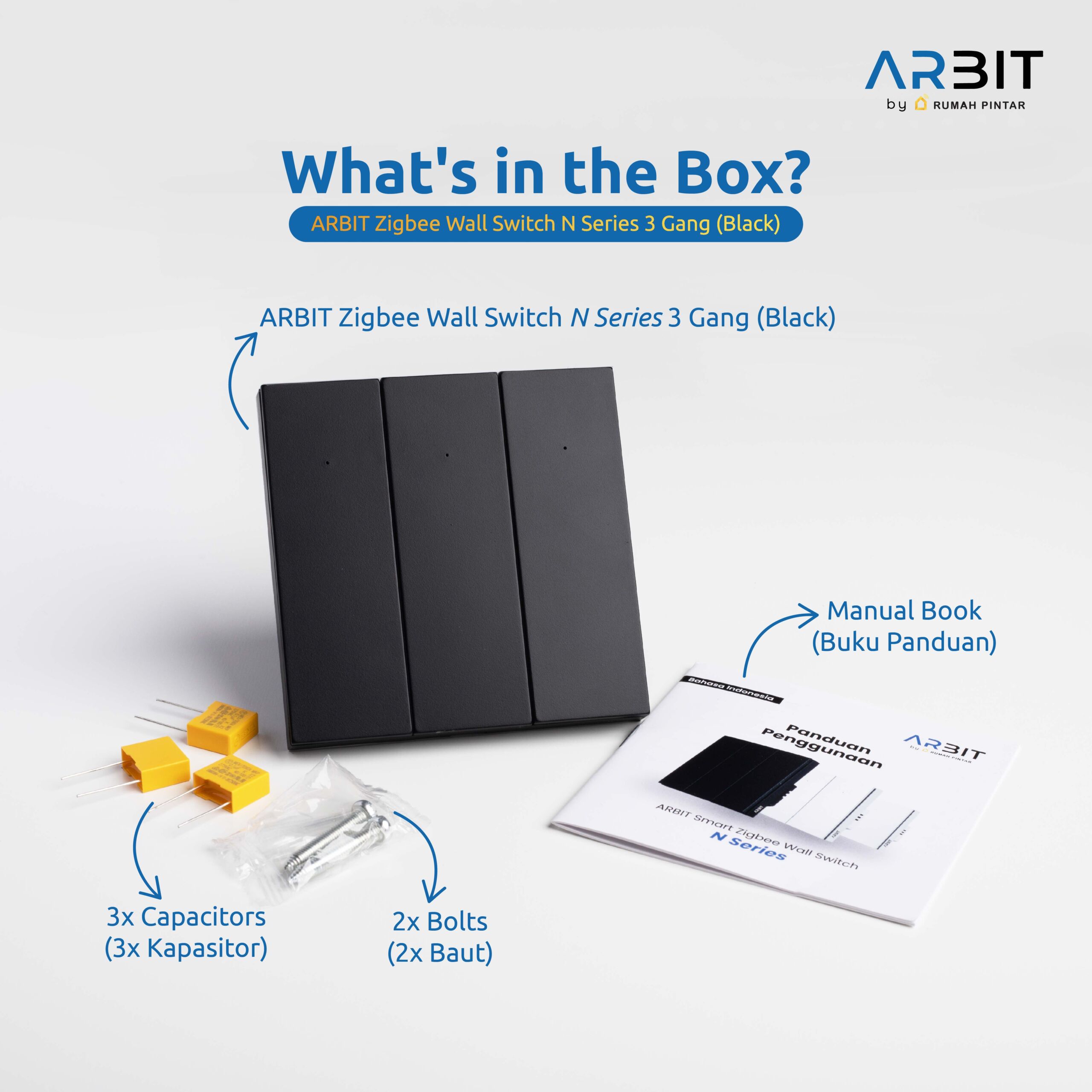 ARBIT Zigbee Wall Switch N Series - Black - Image 13