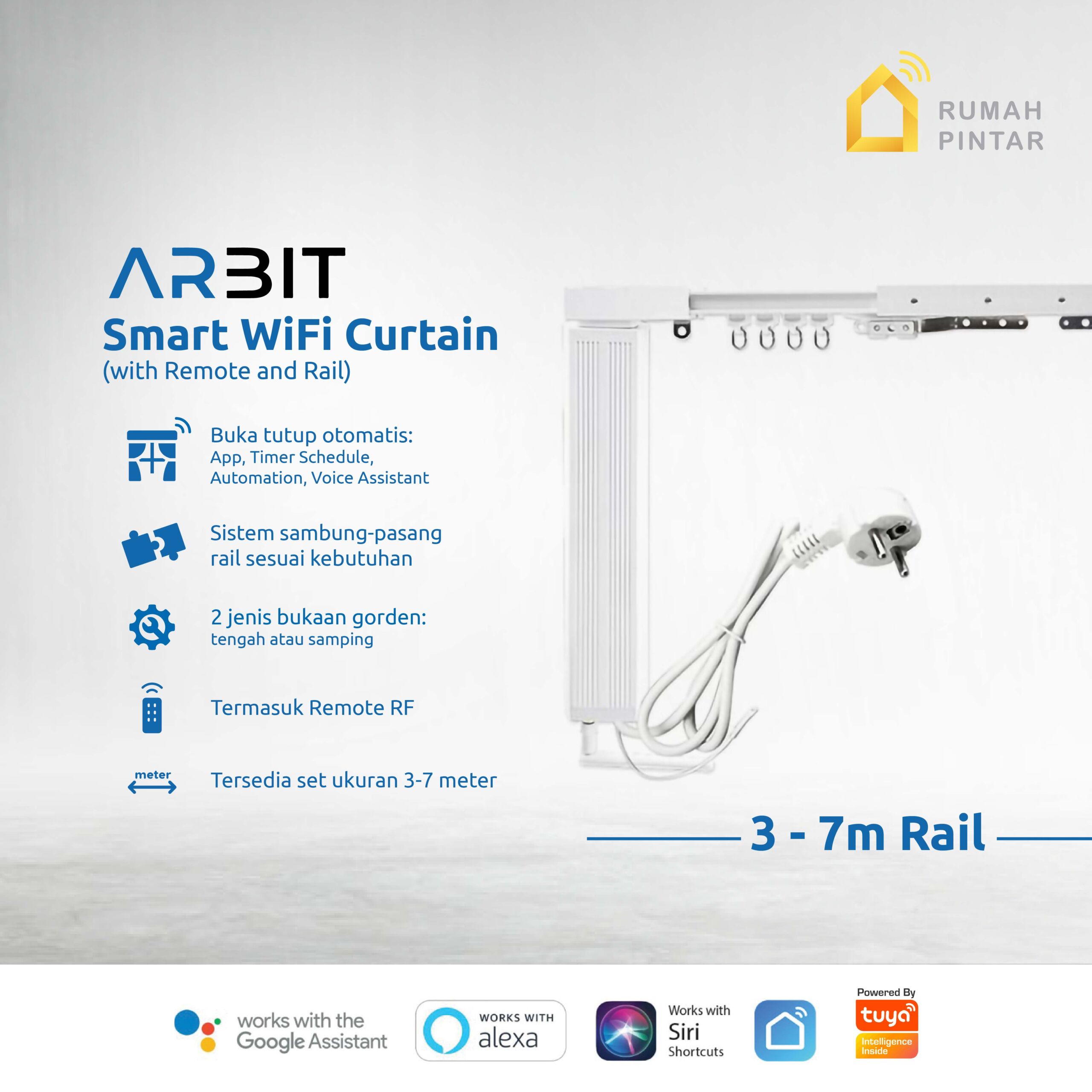 ARBIT WiFi Curtain Motor Rail Remote - Image 2