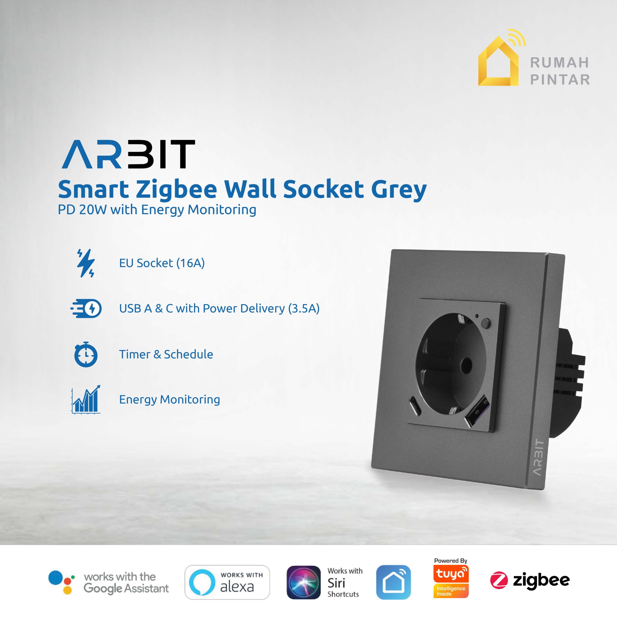 ARBIT Zigbee Wall Socket - Image 3