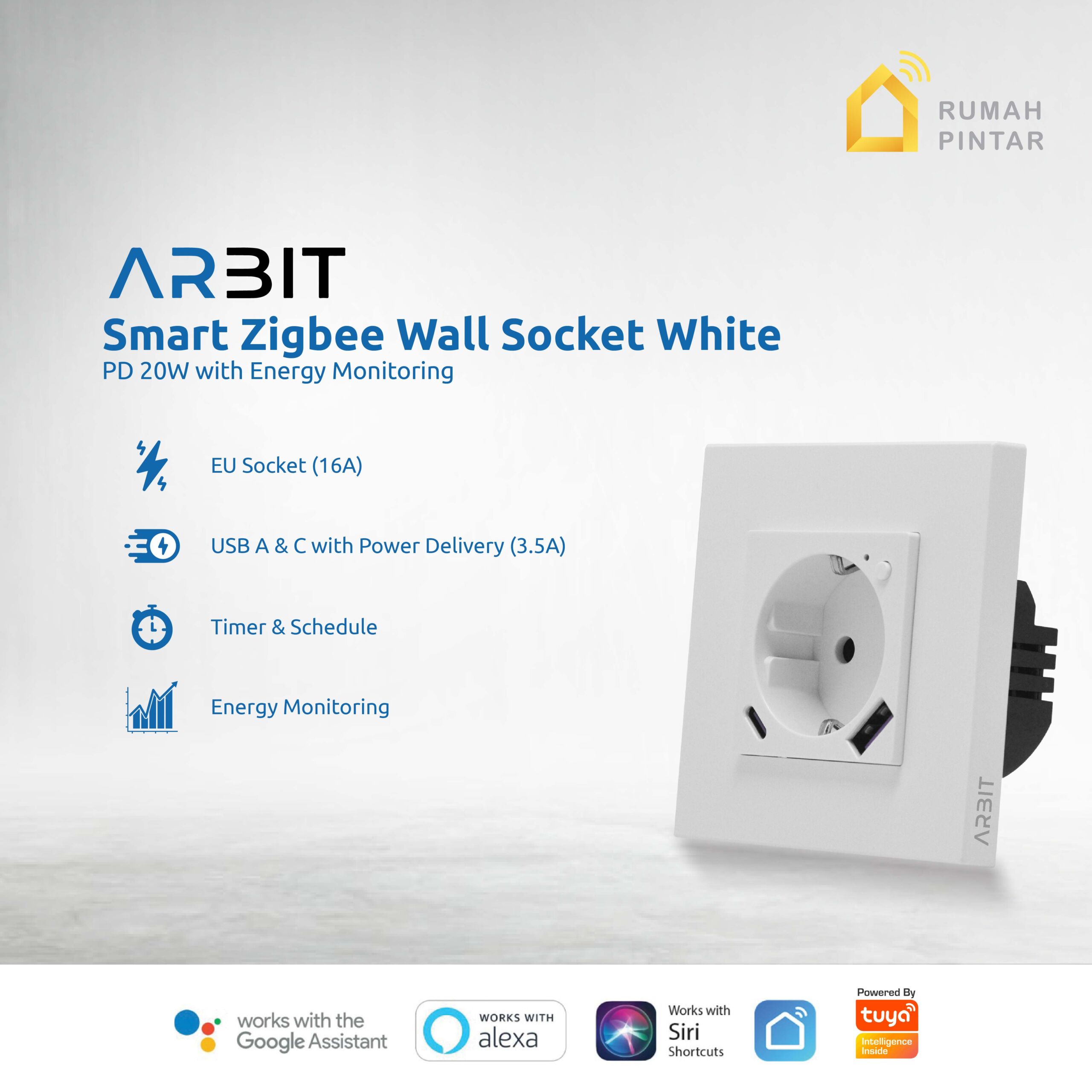 ARBIT Zigbee Wall Socket - Image 2