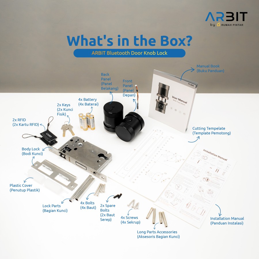 ARBIT Bluetooth Door Knob Lock - Image 4