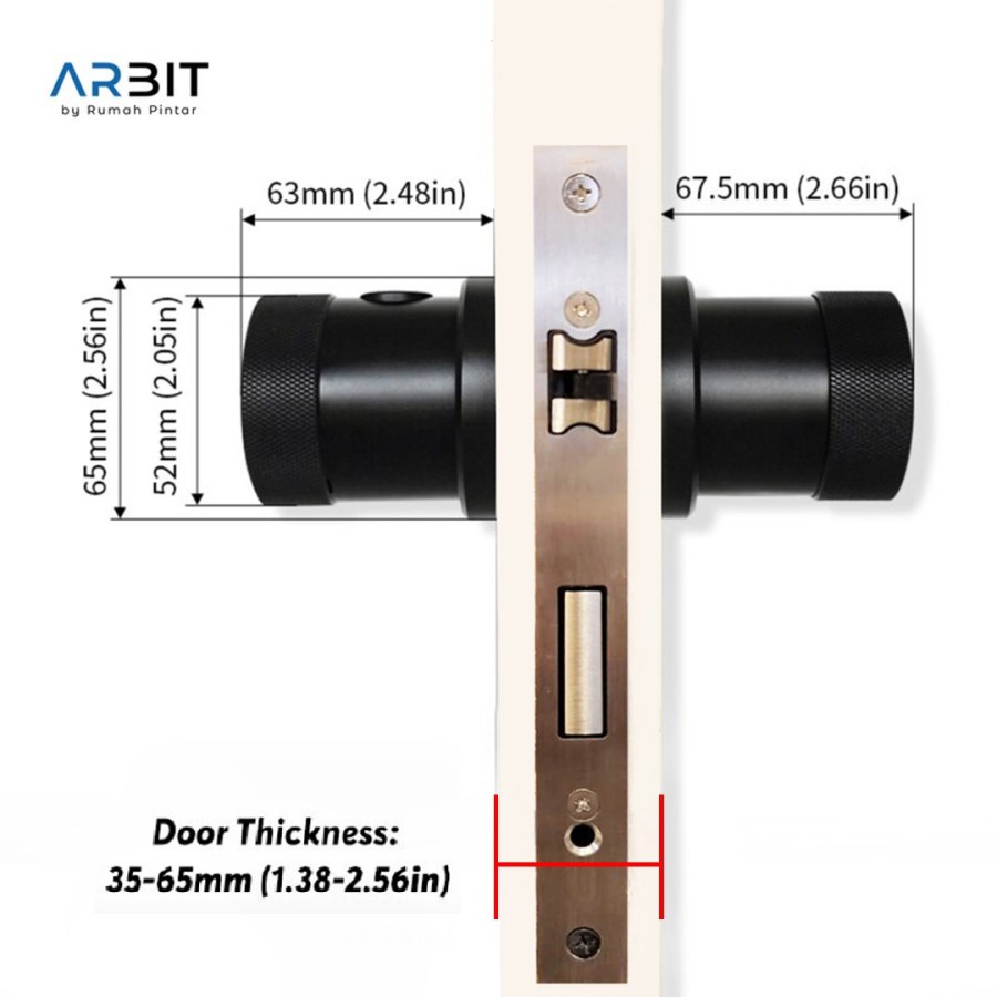 ARBIT Bluetooth Door Knob Lock - Image 5