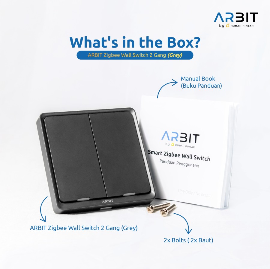 ARBIT Zigbee Wall Switch - Grey - Image 15