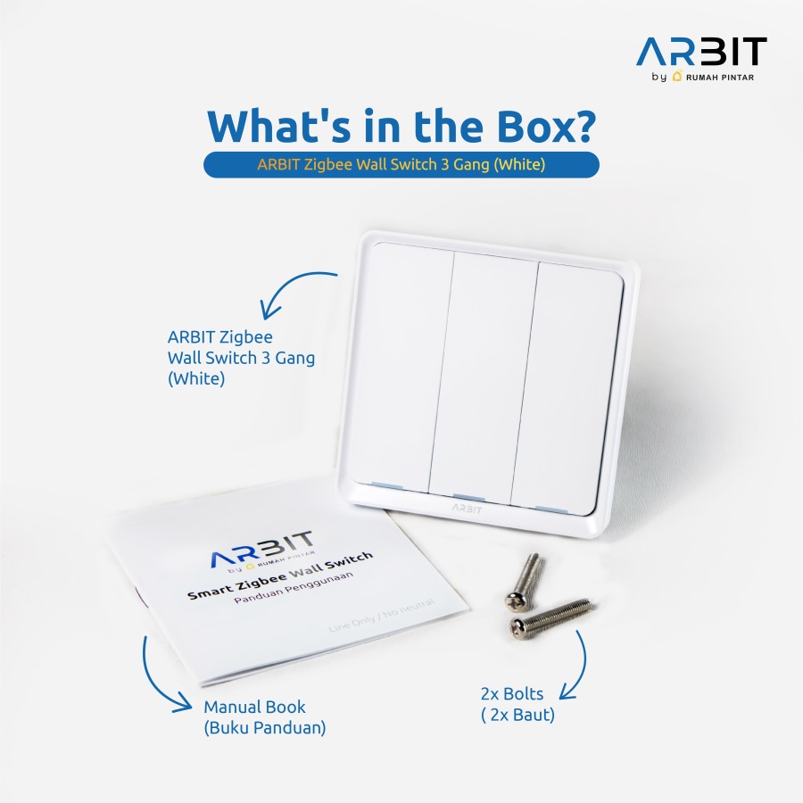 ARBIT Zigbee Wall Switch - White - Image 12