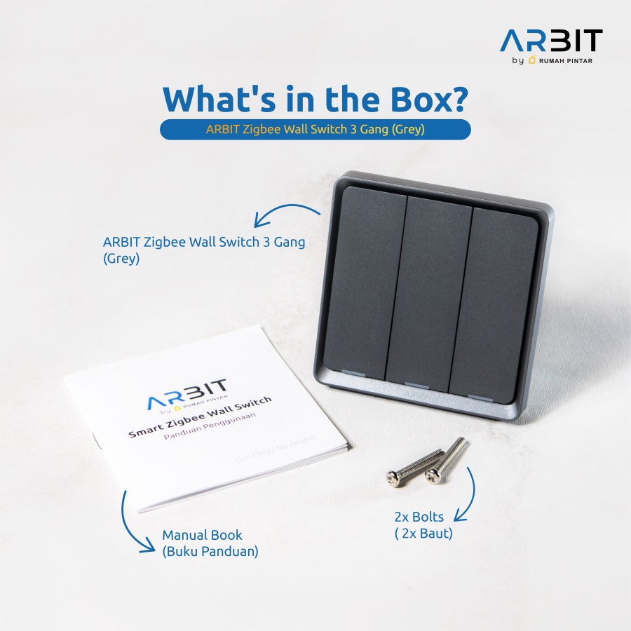 ARBIT Zigbee Wall Switch - Grey - Image 16