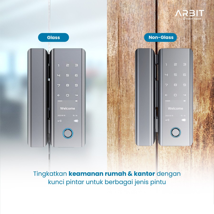 ARBIT WiFi Door Lock without Handle - Glass | Non-Glass - Image 5
