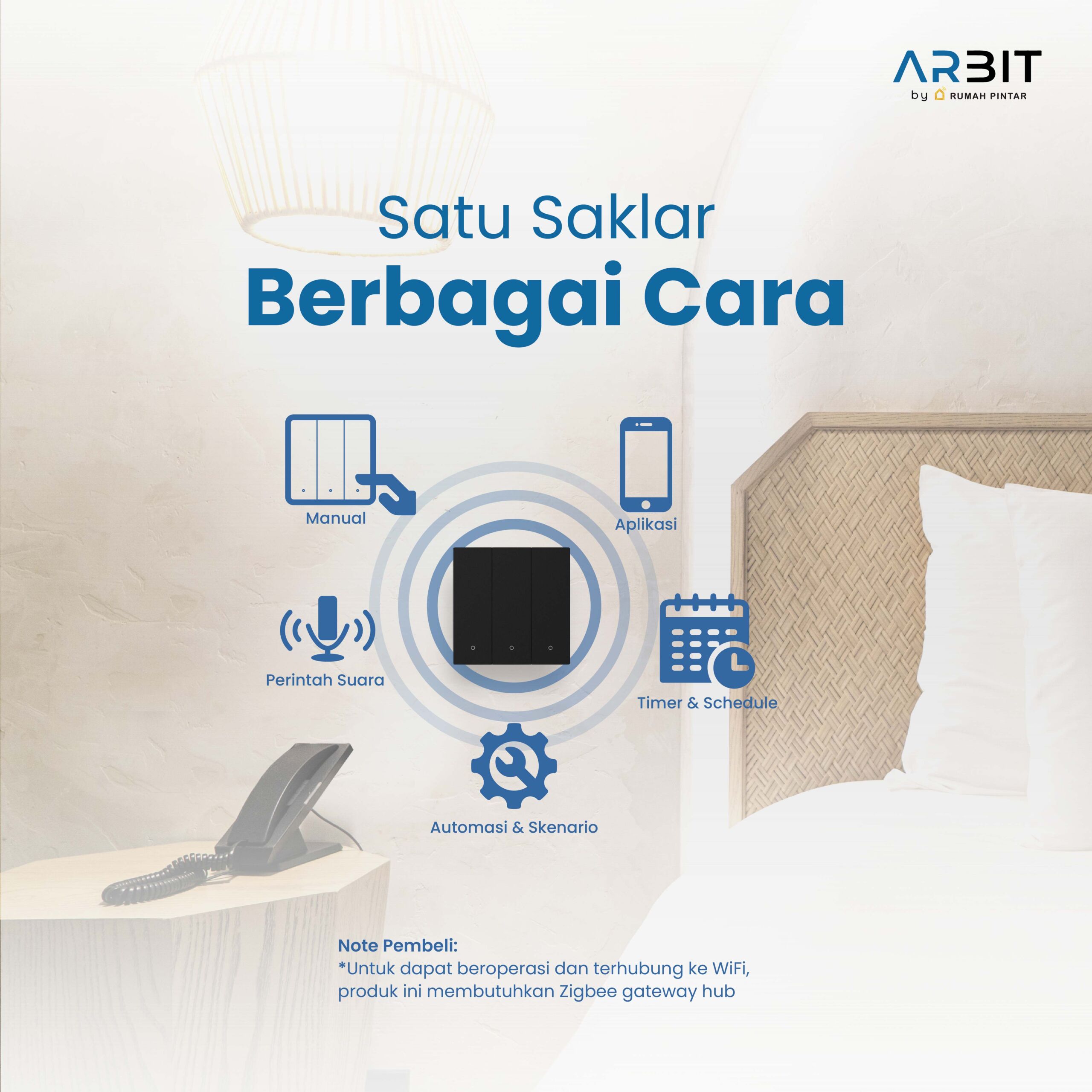 ARBIT Zigbee Wall Switch N Pro Series - Black - Image 5